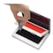 Cosco Two-Color Felt Stamp Pad 2000 PLUS Case, 4" x 2", Black/Red 090468 - alternate 3